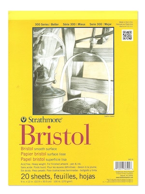 Strathmore 300 Series Bristol Smooth 9 In. X 12 In. [Pack Of 2] (2PK-342-9-1)