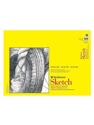 Strathmore 300 Series 18 x 24 Wire Bound Sketch Pad, 30 Sheets/Pad, 2/Pack (60719-PK2)