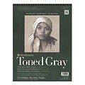 Strathmore 400 Series Toned Sketch Paper Pads (Wirebound) Gray 11 In. X 14 In. 24 Sheets [Pack Of 2] (2PK-412-111)