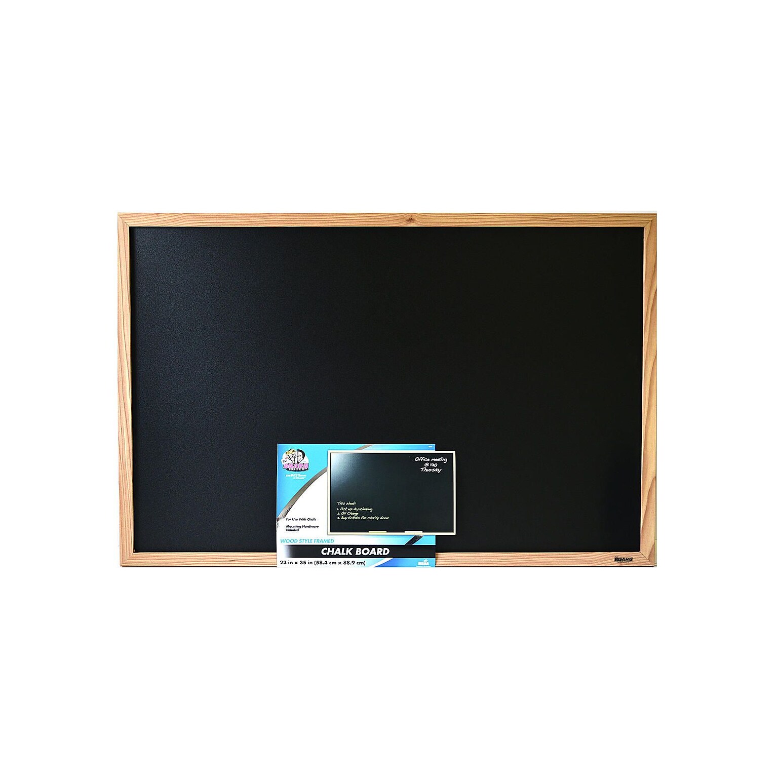 The Board Dudes Chalkboards, Wood Frame, 23 x 35 (38335)