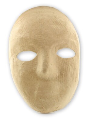 The Chenille Kraft Company Paper Mache Masks Full Mask 8 In. X 6 In. Each [Pack Of 6] (6PK-4190)