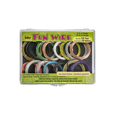 Toner Crafts Fun Wire Assortments Icy 22  And  24 Gauge (85016)