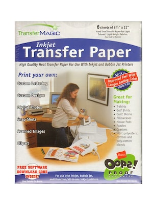 Transfer Magic Transfer Paper Pack Of 6 For Ink Jet Or Bubble Jet Printers [Pack Of 2] (2PK-FXPI-6)
