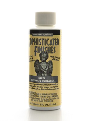 Triangle Coatings Sophisticated Finishes Metallic Surfacer Paint, Steel, 4 Oz. (SS4)