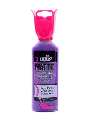 Tulip Matte Dimensional Fabric Paint Royal Purple 1 1/4 Oz. [Pack Of 6] (6PK-65311)