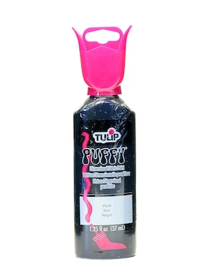Tulip Puffy Dimensional Fabric Paint Black 1 1/4 Oz. [Pack Of 12] (12PK-65108)