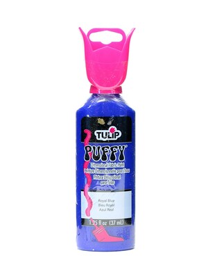 Tulip Puffy Dimensional Fabric Paint Royal Blue 1 1/4 Oz. [Pack Of 12] (12PK-65104)