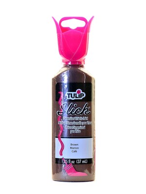 Tulip Slick Dimensional Fabric Paint Brown 1 1/4 Oz. [Pack Of 6] (6PK-65037)