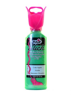 Tulip Slick Dimensional Fabric Paint Crab Apple 1 1/4 Oz. [Pack Of 6] (6PK-21355)