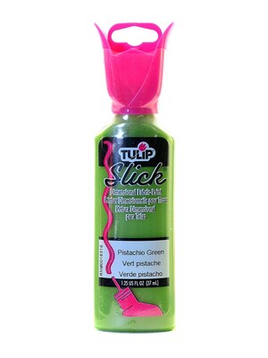 Tulip Slick Dimensional Fabric Paint Pistachio Green 1 1/4 Oz. [Pack Of 6] (6PK-26518)