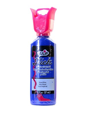 Tulip Slick Dimensional Fabric Paint Royal Blue 1 1/4 Oz. [Pack Of 6] (6PK-65023)