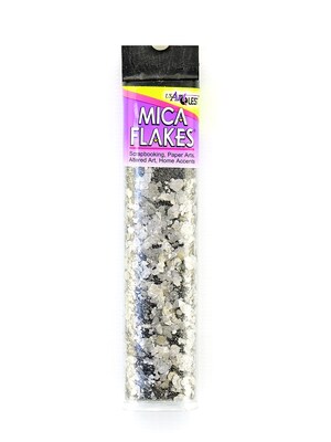 Us Art Quest Mica Flakes Medium Silver Each [Pack Of 4] (4PK-PFX705)