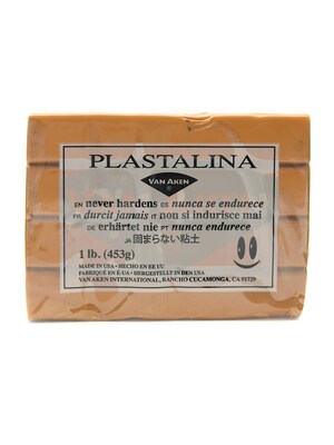 Van Aken Plastalina Modeling Clay Golden Ochre 1 Lb. Bar  [Pack Of 4] (4PK-10120)