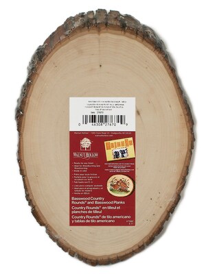 Walnut Hollow Basswood Country Rounds Medium 7 In. To 9 In. [Pack Of 3] (3PK-27670)