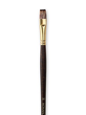 Winsor  And  Newton Monarch Brushes 10 Flat Long Handle (5502010)