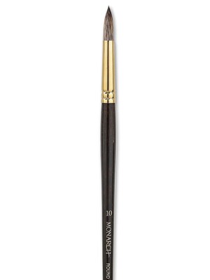 Winsor  And  Newton Monarch Brushes 10 Round Long Handle (5503010)