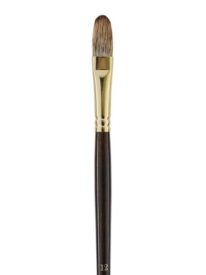Winsor  And  Newton Monarch Brushes 12 Filbert Long Handle (5504012)