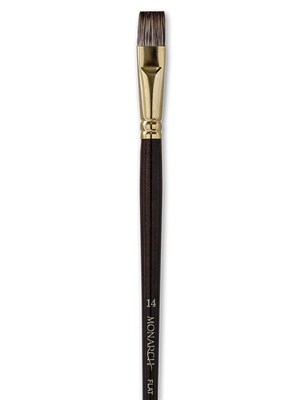 Winsor  And  Newton Monarch Brushes 14 Flat Long Handle (5502014)