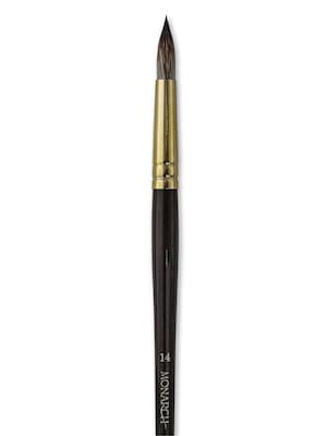 Winsor  And  Newton Monarch Brushes 14 Round Long Handle (5503014)