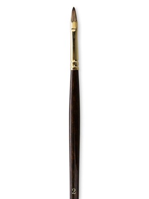 Winsor  And  Newton Monarch Brushes 2 Short Filbert Long Handle (5505002)