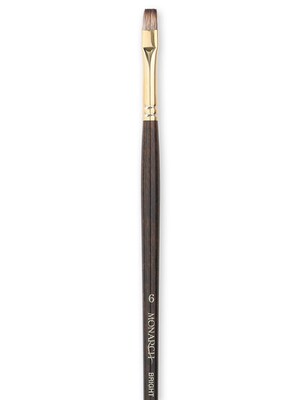 Winsor  And  Newton Monarch Brushes 6 Flat/Bright Long Handle (5501006)