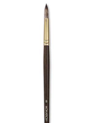 Winsor  And  Newton Monarch Brushes 8 Round Long Handle (5503008)