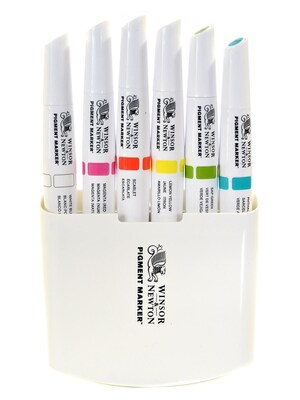 Winsor & Newton Permanent Markers, Twin Tip, Assorted Inks (884955043721)