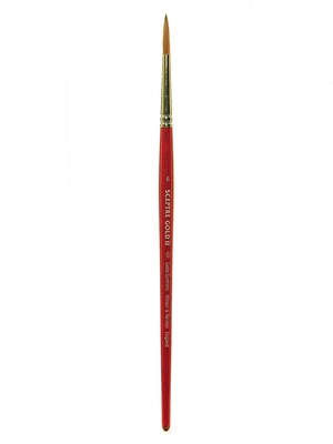 Winsor  And  Newton Sceptre Gold Ii Short Handled Brushes 6 Round 101 (5181706)