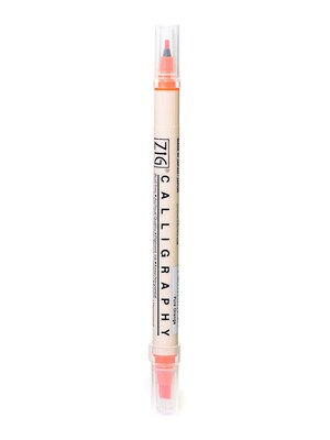 Zig Memory System Twin Tip Calligraphy Pen Pure Orange [Pack Of 12] (12PK-MS3400/70)