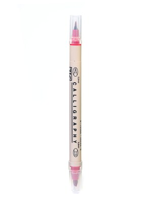 Zig Memory System Twin Tip Calligraphy Pen Rose [Pack Of 12] (12PK-MS3400/24)