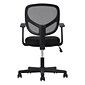 Essentials by OFM ESS-3001 Mesh Task Chair Fixed Arms, Black