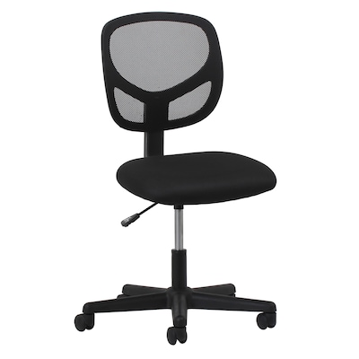 Essentials by OFM ESS-3000 Mesh Task Chair Armless, Black