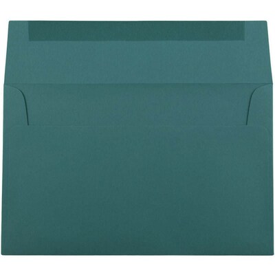 JAM Paper A10 Invitation Envelopes, 6 x 9.5, Teal, 25/Pack (157471)