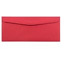 JAM Paper #10 Window Envelope, 4 1/8 x 9 1/2, Red, 25/Pack (1531052)