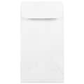 JAM Paper #7 Coin Tear-Proof Open End Envelopes, 3.5 x 6.5, White, 250/Box (2131076I)