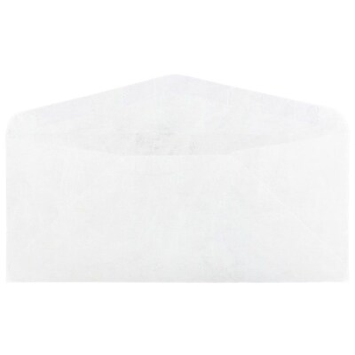 JAM Paper #10 Tyvek Business Envelope, 4 1/8" x 9 1/2", White, 25/Pack (2131077)