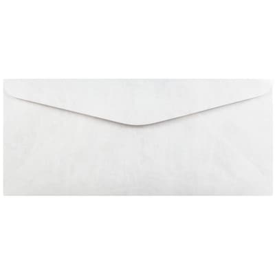 JAM Paper #11 Tear-Proof Envelopes, 4.5 x 10.375, White, 50/Pack (2131078C)