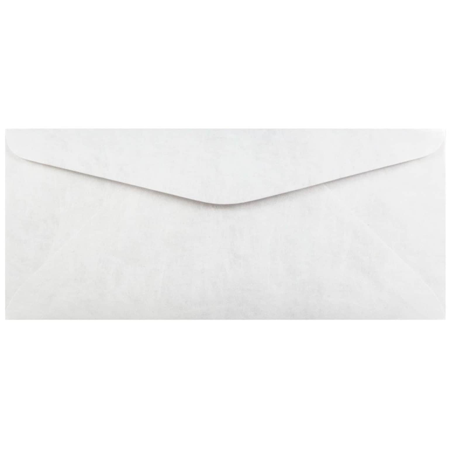 JAM Paper #11 Tear-Proof Tyvek Envelopes, 4.5 x 10.375, White, 50/Pack (2131078C)