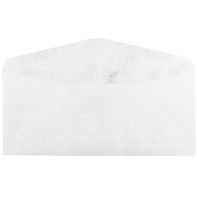 JAM Paper #11 Tear-Proof Tyvek Envelopes, 4.5 x 10.375, White, 50/Pack (2131078C)