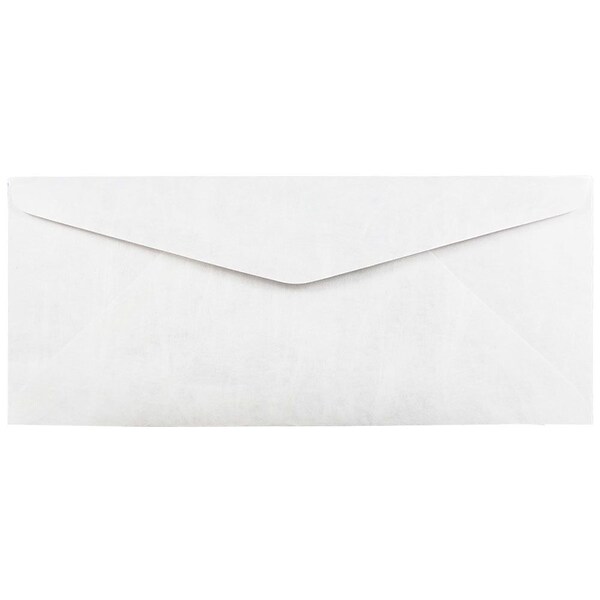 JAM Paper Tyvek Self Seal #14 Booklet Envelope, 5 x 11 1/2, White, 50/Pack (2131079C)