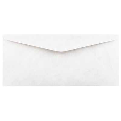 JAM Paper Tyvek #9 Document Envelope 3 7/8 x 8 7/8, White, 250/Box (2131080I)