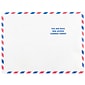 JAM Paper 10 x 13 Tear-Proof Open End Catalog Envelopes, White Airmail, 50/Pack (2131101C)