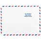 JAM Paper 10 x 13 Tear-Proof Open End Catalog Envelopes, White Airmail, 10/Pack (2131101A)