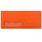 JAM Paper #10 Window Envelope, 4 1/8 x 9 1/2, Orange, 1000/Carton (5156477B)