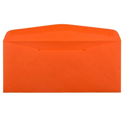 JAM Paper #10 Window Envelope, 4 1/8" x 9 1/2", Orange, 250/Box (5156477C)