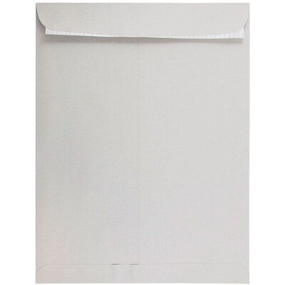 JAM Paper® 12 x 15 1/2 Open End Envelopes with Peel and Seal Closure, Light Grey Kraft, Bulk 1000/Carton (12931117B)