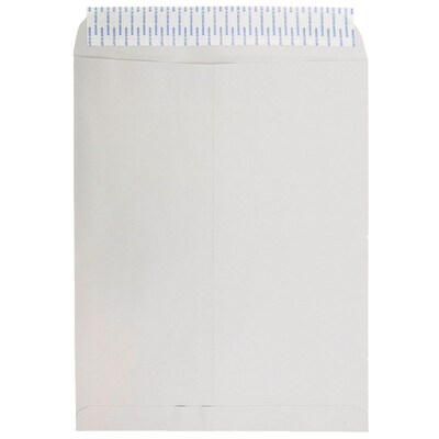 JAM Paper® 12 x 15 1/2 Open End Envelopes with Peel and Seal Closure, Light Grey Kraft, Bulk 1000/Carton (12931117B)