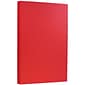 JAM Paper® 8 1/2" x 14" Legal Size Recycled Cardstock, Brite Hue Red, 50/Pack (16730927)