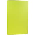 JAM Paper® 8 1/2 x 14 Legal Size Cardstock, Brite Hue Ultra Lime Green, 50/Pack (16730929)