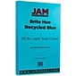 JAM Paper® 8 1/2 x 14 Legal Size Recycled Cardstock, Brite Hue Blue, 50/Pack (16730932)